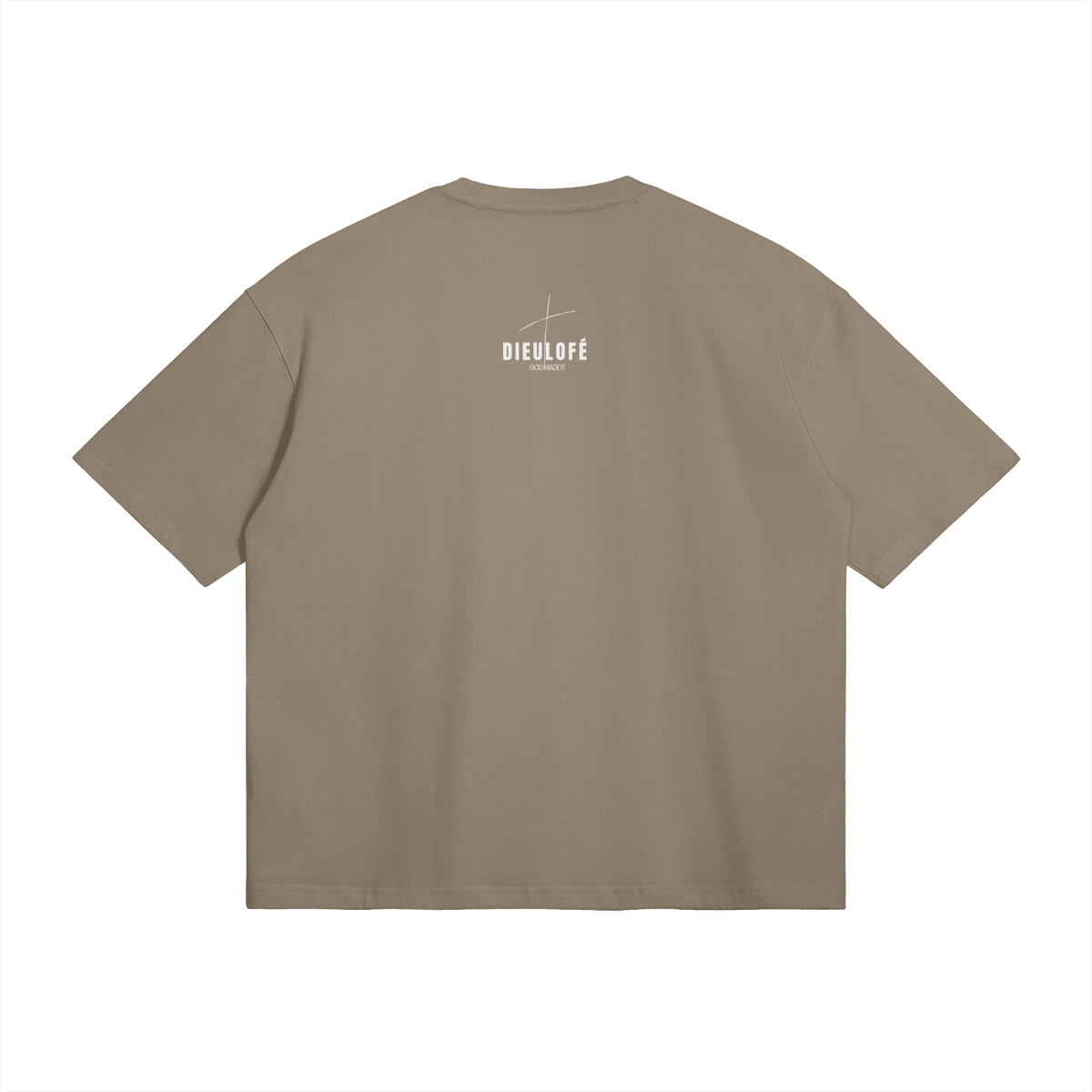 Jesus is God Stone Brown Tee